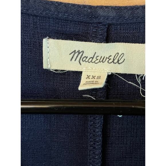 Madewell women's Navy Wrap v-neck Dress. XXS. Summer wedding cocktail - Picture 4 of 8